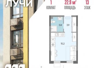 Продаю квартиру студию, 22.9 м2, Москва, ЗАО, Производственная улица, 17