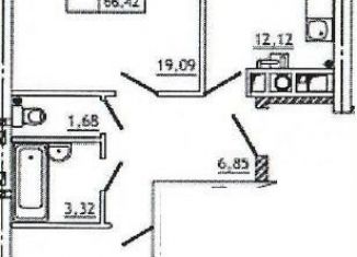 Продается 2-ком. квартира, 66.4 м2, деревня Новосельцы