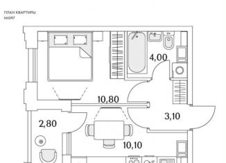 Продам 1-ком. квартиру, 29.4 м2, Санкт-Петербург, Планерная улица, 99