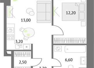 Продам 1-комнатную квартиру, 41.2 м2, Москва, Огородный проезд, 4с1, метро Бутырская