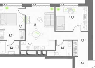 Продажа 2-ком. квартиры, 67.6 м2, Москва, метро Бутырская, Огородный проезд, 4с1