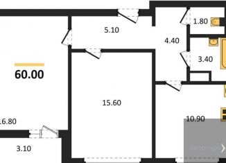 Продам 2-ком. квартиру, 60 м2, Воронеж, улица Шишкова, 140Б/6