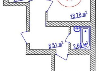 Продажа двухкомнатной квартиры, 55 м2, Уфа, улица Лётчиков, 1/9