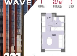 Продажа квартиры студии, 22.4 м2, Москва, район Москворечье-Сабурово