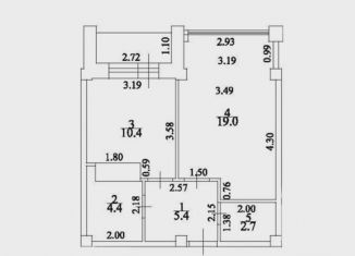 Продаю 1-ком. квартиру, 42.2 м2, Ессентуки