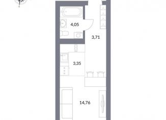 Продажа квартиры студии, 25.9 м2, Новосибирск, улица Державина, 50