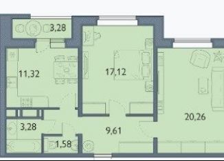 Продается 2-комнатная квартира, 64.8 м2, Брянск