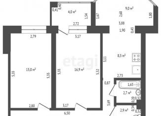 2-ком. квартира на продажу, 70 м2, Уфа, Владивостокская улица, 12, ЖК Меридиан