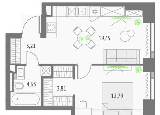 Продается 1-ком. квартира, 44.1 м2, Москва, метро Дмитровская