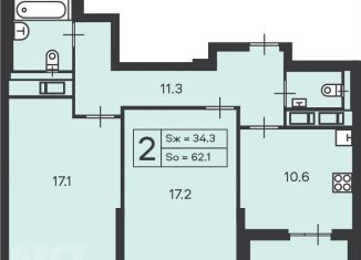 Продаю 2-комнатную квартиру, 62.1 м2, Москва, ВАО, Амурская улица, 1/2/2