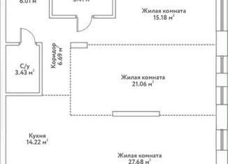 Продам 3-комнатную квартиру, 100.5 м2, Новосибирск, Дачное шоссе, 20Б, ЖК Флора и Фауна