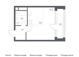 Продаю квартиру студию, 28.3 м2, Москва, 3-я Хорошёвская улица, 17А, ЖК Вереск