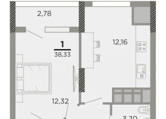 Продаю 1-комнатную квартиру, 38.3 м2, Рязанская область, Совхозная улица, 6