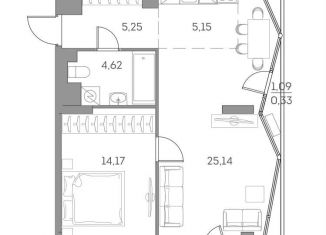 Продам 1-комнатную квартиру, 55.1 м2, Москва, Рязанский проспект, 2с27, метро Нижегородская