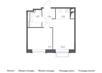 Продается 1-ком. квартира, 36.3 м2, Московская область, жилой комплекс Долина Яузы, 1