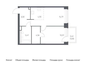 Продажа 1-ком. квартиры, 50.2 м2, Москва, ЗАО, жилой комплекс Нова, к1