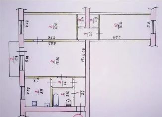 Сдача в аренду трехкомнатной квартиры, 59 м2, Мыски, Советская улица, 28