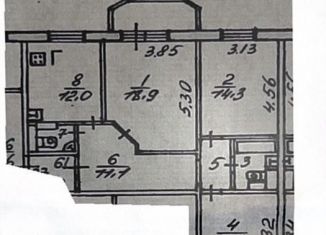 Продажа 3-ком. квартиры, 78 м2, Ярославль, Звёздная улица, Фрунзенский район