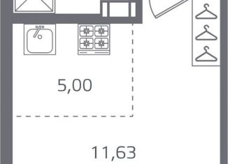 Продаю квартиру студию, 25.3 м2, Санкт-Петербург, метро Выборгская