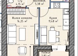 Продам 1-комнатную квартиру, 39.8 м2, Кировская область, Полевая улица, 6