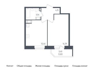 Продаю 1-комнатную квартиру, 35.8 м2, Санкт-Петербург, муниципальный округ Рыбацкое, жилой комплекс Живи в Рыбацком, 5