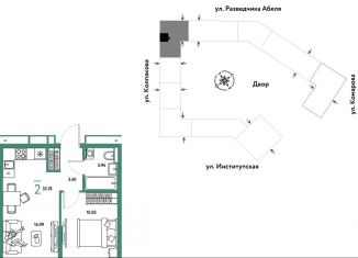 Продажа двухкомнатной квартиры, 35.2 м2, Московская область