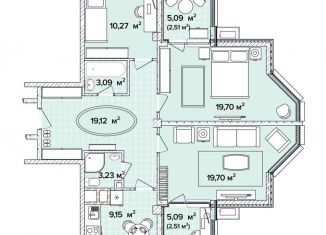 Продам трехкомнатную квартиру, 91.1 м2, Краснодарский край, Тепличная улица, 4к2