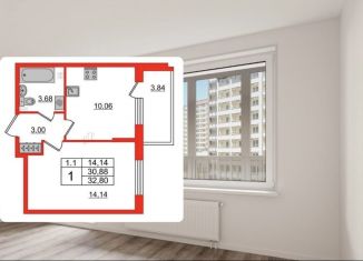 Продажа 1-ком. квартиры, 32.8 м2, Санкт-Петербург, Московский район, Пулковское шоссе, 99к6