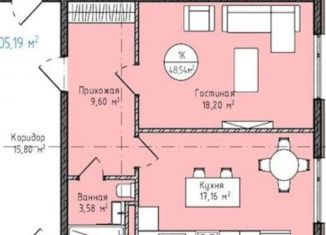 Продам 1-комнатную квартиру, 48.5 м2, Дагестан