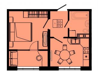 Продажа 1-комнатной квартиры, 35.2 м2, Коммунар