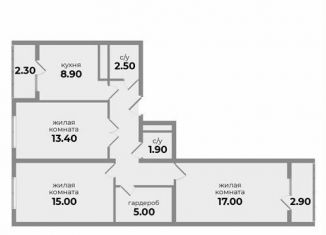 Продаю 3-ком. квартиру, 73.8 м2, Михайловск, Прекрасная улица, 17