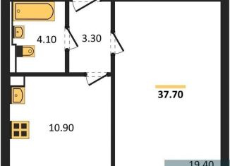 Продажа 1-ком. квартиры, 37.7 м2, Воронеж, улица Загоровского, 13к2