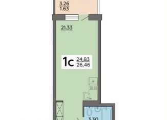 Продам квартиру студию, 26.5 м2, Воронежская область, Острогожская улица, 164