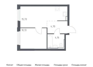 Продам 1-ком. квартиру, 34.7 м2, Москва, жилой комплекс Квартал Герцена, к2, метро Зябликово