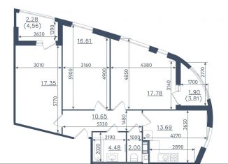 Продам 3-ком. квартиру, 86.7 м2, Сестрорецк, ЖК Светлый Мир Внутри