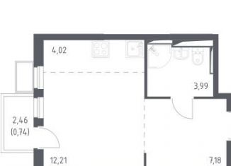 Продаю квартиру студию, 28.1 м2, село Остафьево, жилой комплекс Остафьево, к26