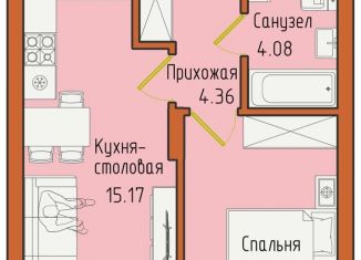 Продаю однокомнатную квартиру, 38.5 м2, Светлогорск