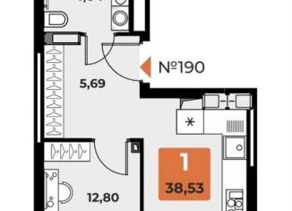 Продаю однокомнатную квартиру, 38.5 м2, Самара, метро Гагаринская