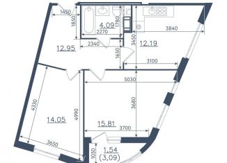 Продается 2-ком. квартира, 60.6 м2, Сестрорецк, ЖК Светлый Мир Внутри