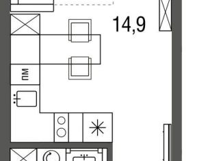 Продаю квартиру студию, 22.4 м2, Москва, ЖК Сиреневый парк, Тагильская улица, 4А