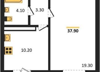 Продам однокомнатную квартиру, 37.9 м2, Воронеж, улица Серафима Саровского, 181, ЖК Новое Подгорное