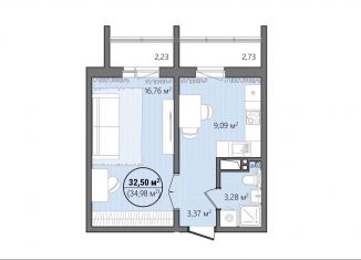 Продается 1-комнатная квартира, 37.6 м2, Челябинская область