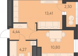 Продаю 1-ком. квартиру, 34.3 м2, Свердловская область