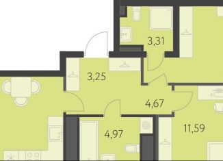 Продается 2-ком. квартира, 61.9 м2, Свердловская область