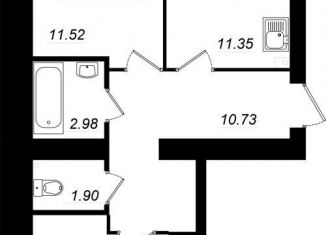 Продам двухкомнатную квартиру, 54.1 м2, Татарстан, жилой комплекс Радужный-2, с8