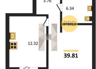 Продаю 1-комнатную квартиру, 39.8 м2, Новосибирская область