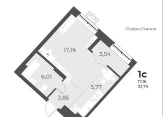 Продаю 1-комнатную квартиру, 32.8 м2, Новосибирск, метро Заельцовская, улица Лобачевского, 51/1