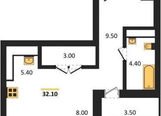 Продаю квартиру студию, 32.1 м2, Воронеж, Железнодорожный район