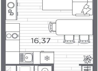 Продам квартиру студию, 23.8 м2, Санкт-Петербург, Московский район