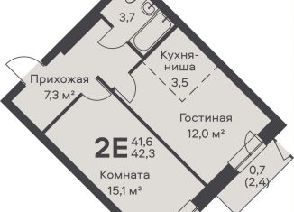 Продаю двухкомнатную квартиру, 42.3 м2, Пермь, Орджоникидзевский район